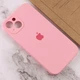 Чехол Fiji Silicone Case Full Camera для Apple iPhone 15 Plus бампер накладка с защитой камеры Rose Pink - изображение 5