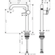 Змішувач для умивальника HANSGROHE TECTURIS 73370140, бронзовий - зображення 2