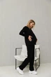 Костюм в рубчик для беременных и кормящих демисезон Norwich Lullababe размер 3XL Черный - изображение 3