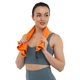 Полотенце спортивное антибактериальное ANTIBACTERIAL TOWEL 4Monster T-ECT-80 Оранжевый - зображення 4