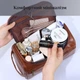 Чоловіча косметичка/несесер для душу дорожня LEATHER BAG із еко шкіри коричнева (GS-130317) - зображення 2
