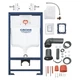 Інсталяція 3в1 для підвісного унітаза Grohe Rapid SL + кнопка Skate Cosmopolitan (GROHE 38772001) - изображение 3
