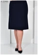 Жіноча спідниця великого розміру UF-Fashion MA - 22486 62 чорний - зображення 1