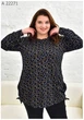 Туніка жіноча великого розміру UF-Fashion МА-22271 60-62 синій - зображення 1