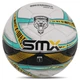 Мяч футбольный профессиональный SOCCERMAX FB-5049 (№5, белый-мятный-желтый) - изображение 1