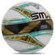 Мяч футбольный профессиональный SOCCERMAX FB-5049 (№5, белый-мятный-желтый) - изображение 2