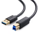 Кабель UGREEN US210 USB 3.0 AM to BM Print Cable 2m (Black）(UGR-10372) (UGR-10372) - зображення 1