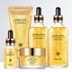 Подарунковий набір косметики для обличчя 5в1 із золотом IMAGES Golden Luxury Moisturizing Five-Piece Set 5in1 - зображення 4