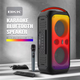 Беспроводная портативная Bluetooth колонка акустика с LED подсветкой BKK Караоке BT Speaker B65 | 120 Вт, AUX/TF/USB Черный - изображение 4