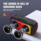 Беспроводная портативная Bluetooth колонка акустика с LED подсветкой BKK Караоке BT Speaker B65 | 120 Вт, AUX/TF/USB Черный - изображение 7