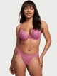 Бюстгальтер Victoria's Secret Sexy Tee Fleur Noir Lace Push-Up Bra 36B Рожевий - зображення 3