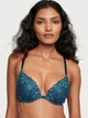 Бюстгальтер Victoria's Secret Sexy Tee Posey Lace Push-Up Bra 38D Синий - изображение 1