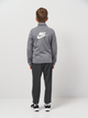Подростковый спортивный костюм (толстовка + штаны) для мальчика Nike K Nsw Tracksuit Poly Fz Hbr FD3067-084 158-170 см Smoke Grey/Anthracite/White (0196607053164) - изображение 2