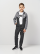 Подростковый спортивный костюм (толстовка + штаны) для мальчика Nike K Nsw Tracksuit Poly Fz Hbr FD3067-084 158-170 см Smoke Grey/Anthracite/White (0196607053164) - изображение 3