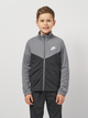 Подростковый спортивный костюм (толстовка + штаны) для мальчика Nike K Nsw Tracksuit Poly Fz Hbr FD3067-084 158-170 см Smoke Grey/Anthracite/White (0196607053164) - изображение 4