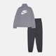 Подростковый спортивный костюм (толстовка + штаны) для мальчика Nike K Nsw Tracksuit Poly Fz Hbr FD3067-084 158-170 см Smoke Grey/Anthracite/White (0196607053164) - изображение 9