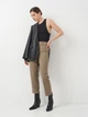 Штани жіночі H&M 1036648 36 Хакі (KZ2000001485927_KAY2000001485927) - зображення 2