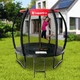 Батут inSPORTline Flea PRO з внутрішньою сіткою 183 см чорний - изображение 9