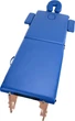 Масажний стіл Bodyfit XXL 3-сегментний дерев'яний, синій - изображение 5