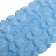 Массажный роллер ролик мфр заполненный пеной Zelart Grid Bubble Roller 9391 длина 45см Light Blue - изображение 4