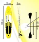 Надувна SUP дошка (Сапборд) THUNDER COAST YELLOW 320 - изображение 2