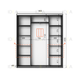 Шафа-купе IDEA серія 7 180 x 45 x 210 см Антрацит - изображение 2