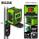Двухлучевой лазерный уровень / нивелир HILDA 2 Mini Lines со штативом, настенной опорой и сумкой для переноски, зеленый "P" (75936755) - изображение 4