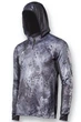 Худі дихаюча для риболовлі VA REPTILE SKIN Grey, розмір S, сонцезахисна з фільтром UPF50+ - зображення 3