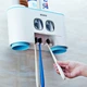 Органайзер для зубных щеток на стену ECOCO E1802 Белый с голубым - изображение 5