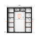 Шафа-купе IDEA серія 7 200 x 45 x 210 см Антрацит - изображение 2