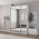 Шафа-купе IDEA серія 2 180 x 60 x 240 см Білий Дзеркало - изображение 1