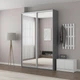 Шафа-купе IDEA серія 1 160 x 45 x 240 см Антрацит Дзеркало - изображение 1