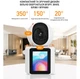 Видеоняня поворотная 350° WiFi 1920x1080P с двухсторонней связью и большим экраном 2,8”, внутренняя камера видеонаблюдения Anjia C30 - изображение 4