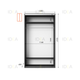 Шафа-купе IDEA серія 9 120 x 60 x 210 см Антрацит - изображение 2
