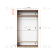 Шафа-купе IDEA серія 9 120 x 60 x 210 см Дуб сонома - изображение 2
