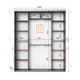 Шафа-купе IDEA серія 3 200 x 45 x 240 см Венге темний - изображение 2