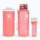 Пляшка для води Harmony Total Peach 1,5 л. з контейнером для фруктів і захисним неопреновим чохлом - зображення 2