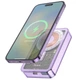 Повербанк Портативное зарядное устройство Power Bank Hoco Q14A Ice Crystal PD20W с БЗУ 10000 mAh Purple - изображение 1