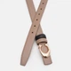 Жіночий шкіряний двосторонній ремінь Borsa Leather CV1ZK-119be-beige/black - зображення 4