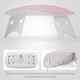Лампа мини для полимеризации гель лака SUN гибридная ультрафиолетовая UV LED 6W от USB для наращивания маникюра педикюра, Розовая - изображение 6