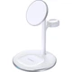 Бездротовий зарядний пристрій Choetech T585-F 3 в 1 Magnetic Wireless Charging White [101520] - зображення 1