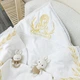 Крижма махрова з вишивкою Family Tradition унісекс 100х100 см біла Спаси і збережи - зображення 3