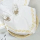 Крижма махрова з вишивкою Family Tradition унісекс 100х100 см біла Спаси і збережи - зображення 4