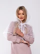 Накидка палантин для храма Family Tradition из фатина 80х80 см белый Прозрачная глубина - изображение 3