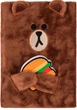 Пухнастий блокнот YES Line Friends Brown 165 х 130 80 аркушів Лінія (151745) - зображення 1