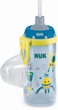 Kubek Nuk First Choice Flexi Cup z silikonową słomką 300 ml Turkusowo-żółty (4008600400448) - obraz 2