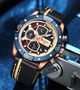 Наручные Кварцевые Мужские Часы Cayon 1996 CH0342 Gold-Blue - изображение 2