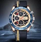 Наручные Кварцевые Мужские Часы Cayon 1996 CH0342 Gold-Blue - изображение 3