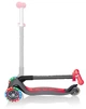 Самокат Globber Primo Foldable Lights сіро-червоний колеса з підсвіткою до 50кг (432-120-2) - зображення 3