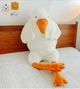 Плюшевая игрушка подушка обнимашка Гусь 70 см Белый - изображение 7